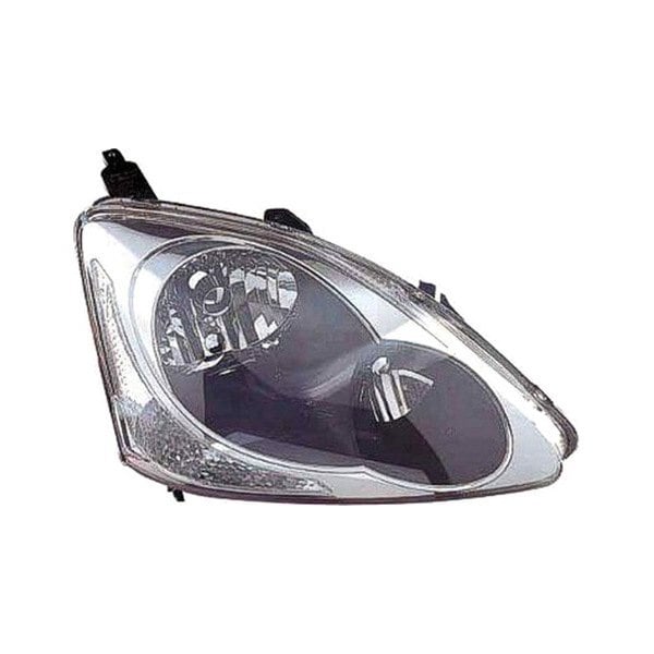 2004-2005 Honda Civic Passenger Side Headlight Assembly W/O Bulbs Or Sockets Composite 2 Door Hatchback - HO2503122-Partify-Painted-Replacement-Body-Parts