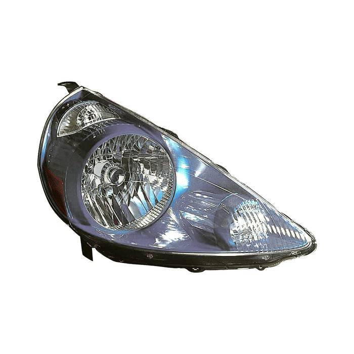 2007-2008 Honda Fit Passenger Side Headlight Assembly Vivid Blue Code B520P Composite - HO2503132-Partify-Painted-Replacement-Body-Parts