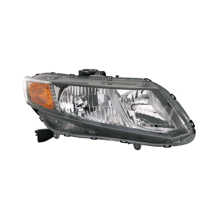 2012 Honda Civic Hybrid/Hybrid-L Passenger Side Headlight Assembly Composite - HO2503145-Partify-Painted-Replacement-Body-Parts