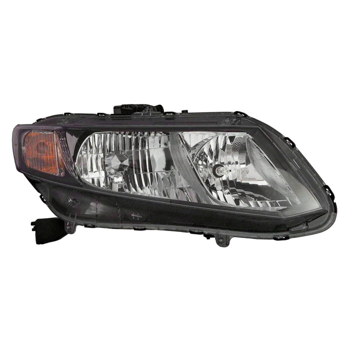 2013-2015 Honda Civic Hybrid/Hybrid-L Passenger Side Headlight Assembly Composite Coupe/Sedan - HO2503150-Partify-Painted-Replacement-Body-Parts