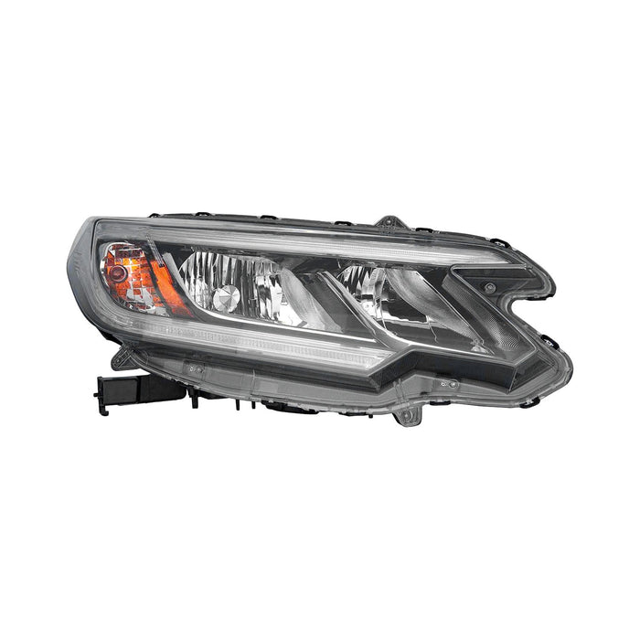 2015-2016 Honda CR-V EX/EX-L/SE Passenger Side Headlight Assembly W/Led Drl Composite - HO2503161-Partify-Painted-Replacement-Body-Parts