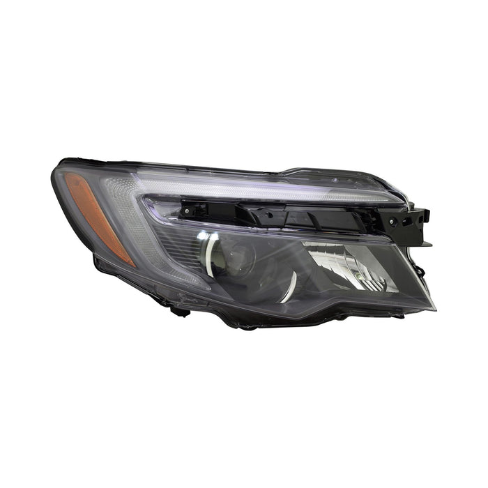 2016-2020 Honda Pilot/Ridgeline EX/EX-L/Touring Passenger Side Headlight Assembly W/Led Daytime Running Lamps Composite - HO2503167-Partify-Painted-Replacement-Body-Parts