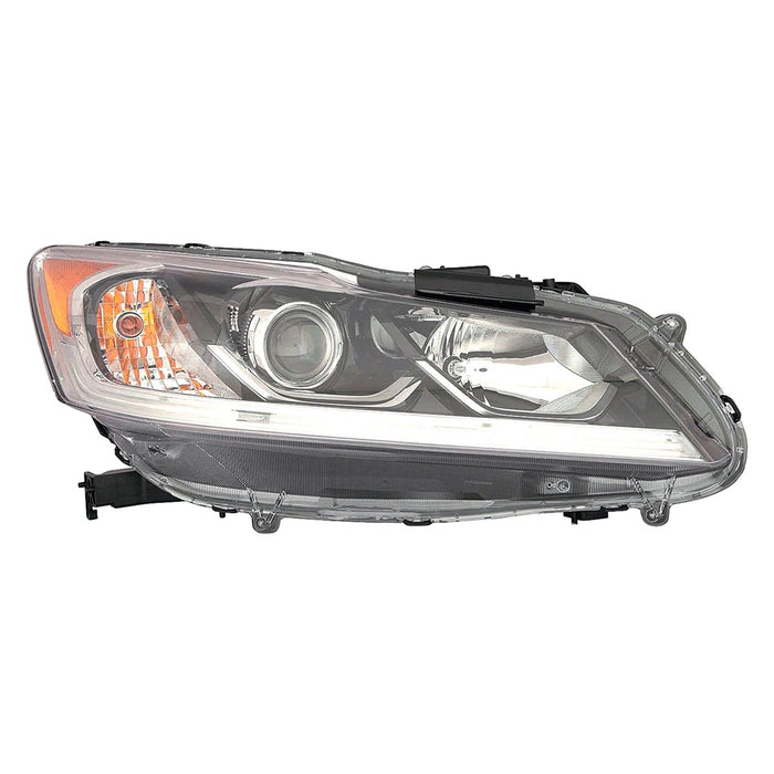 2016-2017 Honda Accord LX Passenger Side Headlight Assembly Halogen W/O Drl Composite Sedan - HO2503168-Partify-Painted-Replacement-Body-Parts