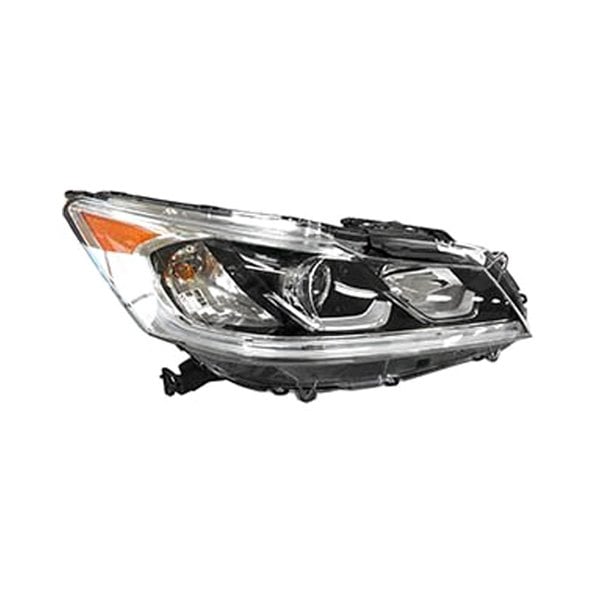 2017 Honda Accord Passenger Side Headlight Assembly Halogen Composite Sedan - HO2503177-Partify-Painted-Replacement-Body-Parts