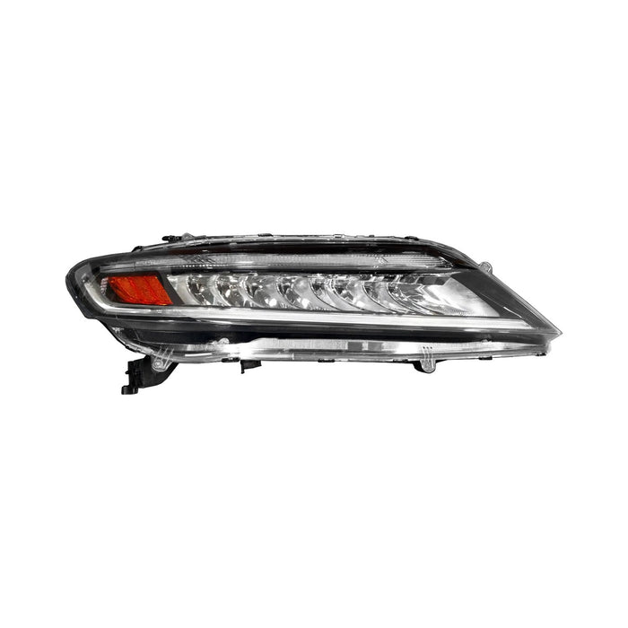 2016-2017 Honda Accord Passenger Side Headlight Assembly Led Composite Coupe - HO2503184-Partify-Painted-Replacement-Body-Parts