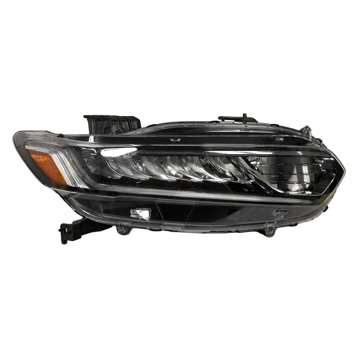 2018-2022 Honda Accord EX/EX-L/Hybrid/Hybrid EX/Hybrid EX-L/LX/SE/Sport/Sport Plus/Sport SE Passenger Side Headlight Assembly Halogen High Beam Composite - HO2503187-Partify-Painted-Replacement-Body-Parts