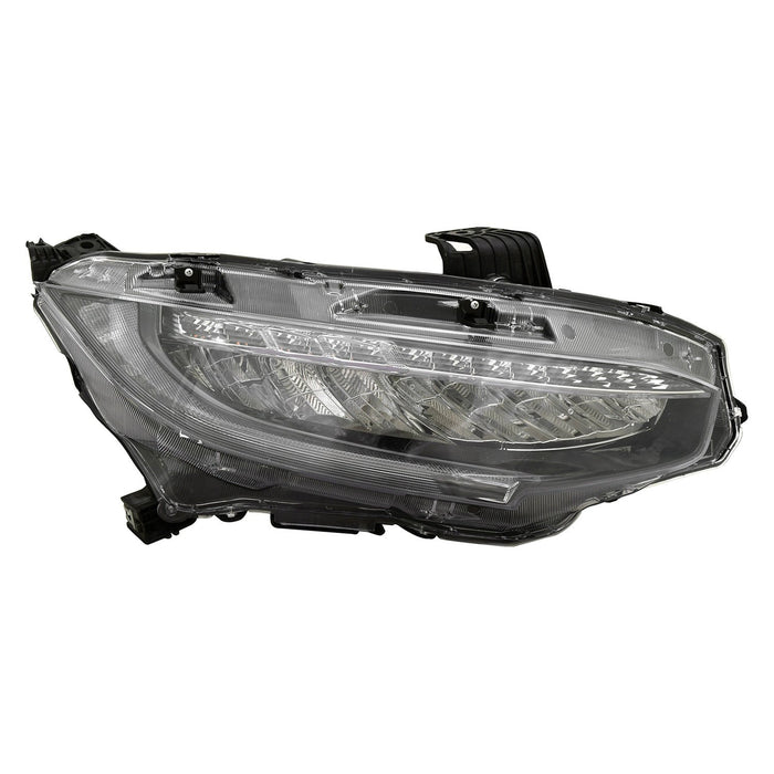 2019 Honda Civic Touring Passenger Side Headlight Assembly Led Composite - HO2503195-Partify-Painted-Replacement-Body-Parts