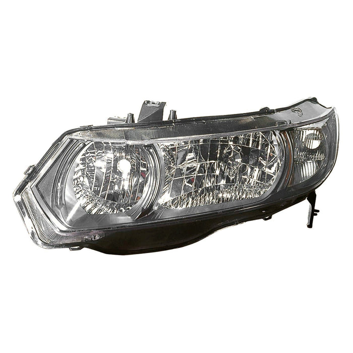 2010-2011 Honda Civic Driver Side Headlight Lens Housing W/Clear Signal Lens Coupe - HO2518126-Partify-Painted-Replacement-Body-Parts