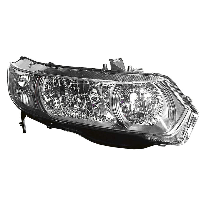 2010-2011 Honda Civic Passenger Side Headlight Lens Housing W/Clear Signal Lens Coupe - HO2519126-Partify-Painted-Replacement-Body-Parts