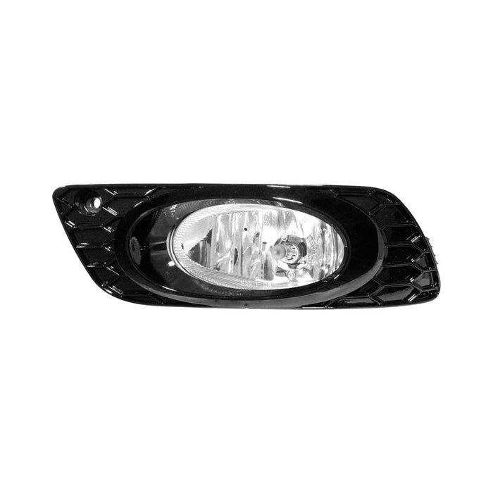 2012 Honda Civic Driver Side Fog Light Assembly Factory Installed Sedan - HO2592134-Partify-Painted-Replacement-Body-Parts