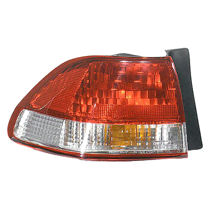 2001-2002 Honda Accord Driver Side Tail Light Assembly Body Mounted W/O Bulbs Or Sockets 4 Door Sedan - HO2800135-Partify-Painted-Replacement-Body-Parts