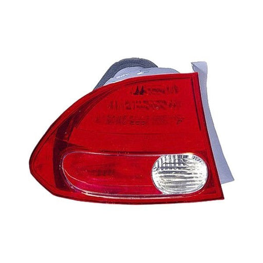 2006-2008 Honda Civic Hybrid Driver Side Tail Light Assembly On Body Lens/Housing 4 Door Sedan - HO2800166-Partify-Painted-Replacement-Body-Parts