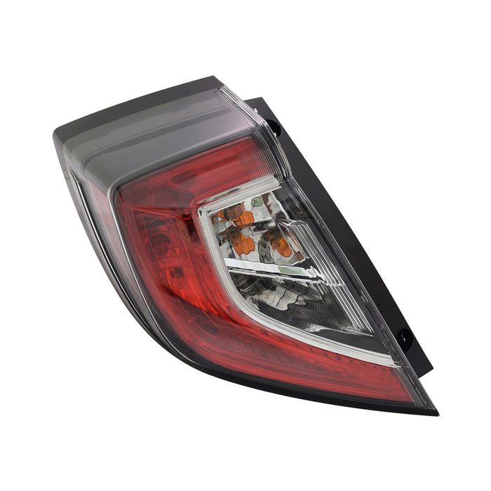 2017-2021 Honda Civic Driver Side Tail Light Assembly Outer Hatchback - HO2804116-Partify-Painted-Replacement-Body-Parts
