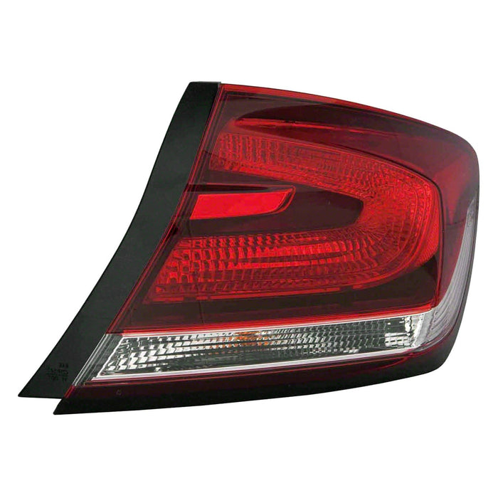 2013-2015 Honda Civic Passenger Side Tail Light Assembly Outer Sedan - HO2805102-Partify-Painted-Replacement-Body-Parts