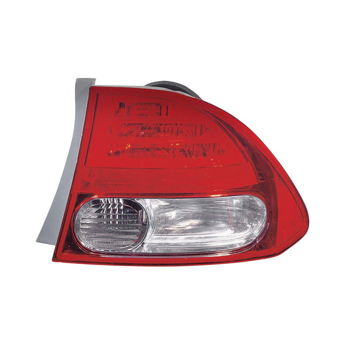 2009-2011 Honda Civic Passenger Side Tail Light Housing Includes Lens Sedan - HO2819138-Partify-Painted-Replacement-Body-Parts