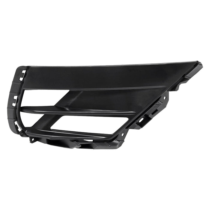 Hyundai Sonata Front Passenger Side Bumper Insert Fog Light Cover; Without Sensor Hole; Black Pp Plastic - HY1039203