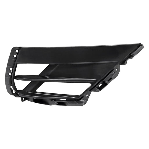Hyundai Sonata Front Passenger Side Bumper Insert Fog Light Cover; Without Sensor Hole; Black Pp Plastic - HY1039203
