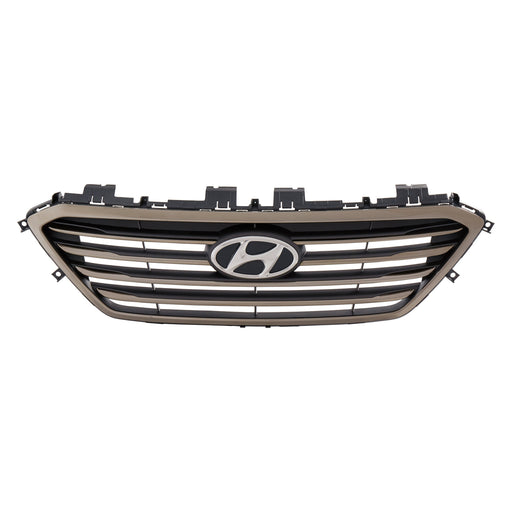 2015-2017 Hyundai Sonata Grille Standard Type W/O Auto Cruise Chrome Assembly - HY1200188-Partify-Painted-Replacement-Body-Parts