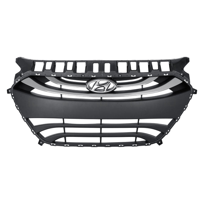 2013-2015 Hyundai Elantra GT Grille W/Chrome Trim Assembly - HY1200195-Partify-Painted-Replacement-Body-Parts