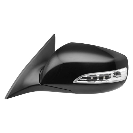 2010-2016 Hyundai Genesis Coupe Driver Side Door Mirror Non-Heated W/Side Repeater Lamps Assembly - HY1320192-Partify-Painted-Replacement-Body-Parts