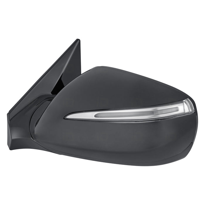 2013-2017 Hyundai Santa Fe Sport Driver Side Door Mirror Power Heated W/Signal Lamp W/O Blind Spot Detection Assembly - HY1320201-Partify-Painted-Replacement-Body-Parts