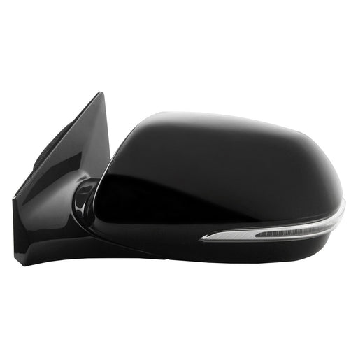 2012-2016 Hyundai Santa Fe Driver Side Door Mirror Power Heated W/Signal Lamp W/O Blind Spot Detection Assembly - HY1320207-Partify-Painted-Replacement-Body-Parts