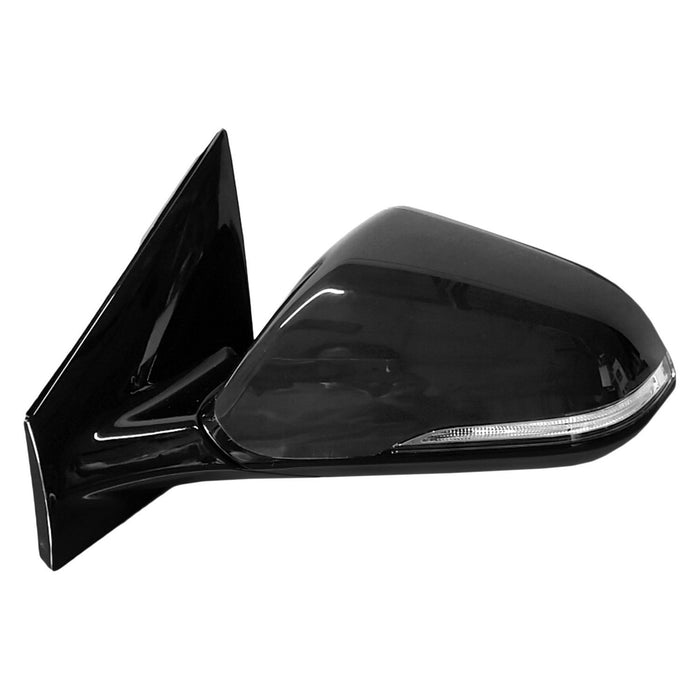 2015-2017 Hyundai Sonata Driver Side Door Mirror W/Blis W/Signal Lamp W/O Memory Gloss Base Assembly - HY1320228-Partify-Painted-Replacement-Body-Parts
