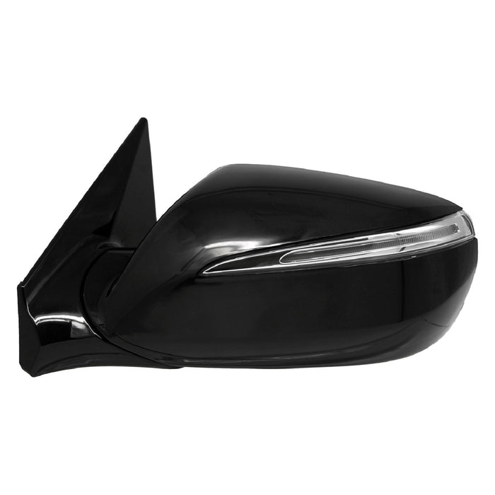 2013-2018 Hyundai Santa Fe Sport Driver Side Door Mirror Heated W/S/L W/Blind Spot Det. W/O S/V Camera W/O Memory Assembly - HY1320234-Partify-Painted-Replacement-Body-Parts