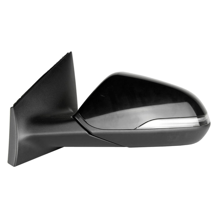 2018-2019 Hyundai Sonata Driver Side Door Mirror Heated W/Blind Spot Detection W/O Memory W/Signal Lamp Matte Assembly - HY1320238-Partify-Painted-Replacement-Body-Parts