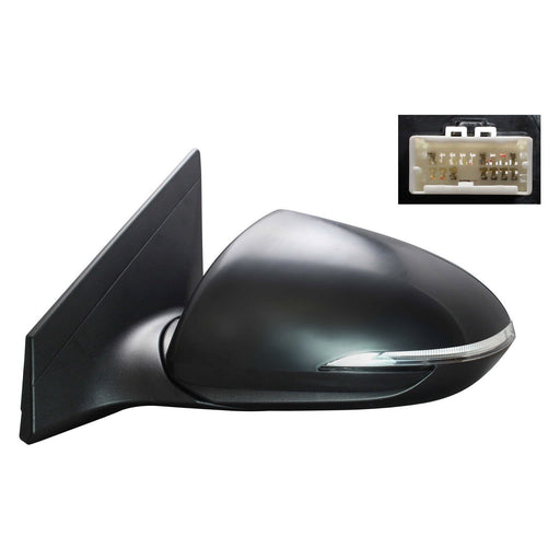 2017-2018 Hyundai Elantra Driver Side Door Mirror Heated W/Blind Spot Detection W/Signal Lamp W/O Memory Usa Built Assembly - HY1320252-Partify-Painted-Replacement-Body-Parts