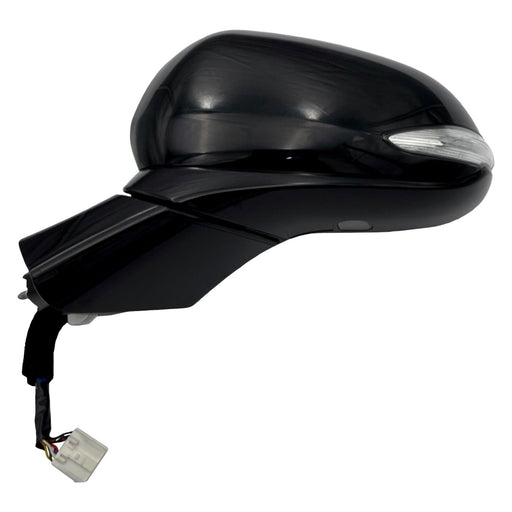 2019-2020 Hyundai Santa Fe Driver Side Door Mirror Heated W/Signal Lamp W/O Side View Camera Textured Assembly - HY1320264-Partify-Painted-Replacement-Body-Parts