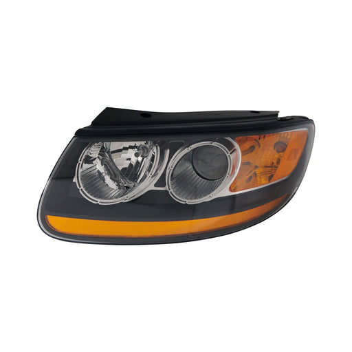 2007-2009 Hyundai Santa Fe Driver Side Headlight Assembly From 7-11-07 W/Non-Replaceable Bulbs Composite - HY2502150-Partify-Painted-Replacement-Body-Parts