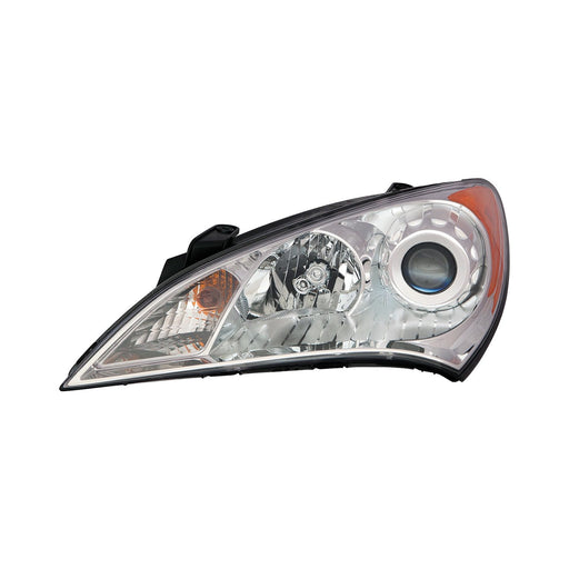 2010-2012 Hyundai Genesis Coupe Driver Side Headlight Assembly Halogen Composite - HY2502154-Partify-Painted-Replacement-Body-Parts
