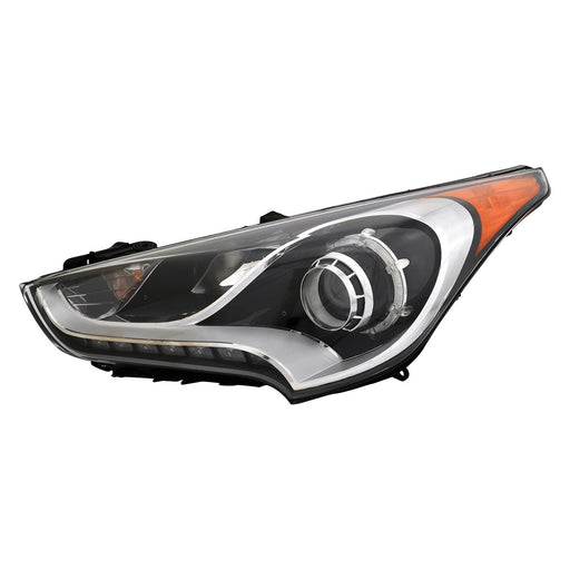 2012-2017 Hyundai Veloster Driver Side Headlight Assembly Type 2 Projector Type Composite - HY2502170-Partify-Painted-Replacement-Body-Parts