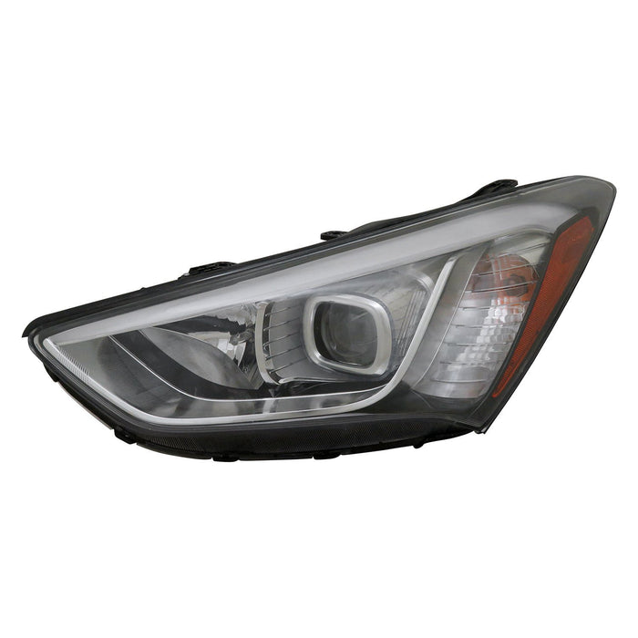 2013-2016 Hyundai Santa Fe GLS/Limited Driver Side Headlight Assembly 7 Seat Halogen Composite - HY2502175-Partify-Painted-Replacement-Body-Parts