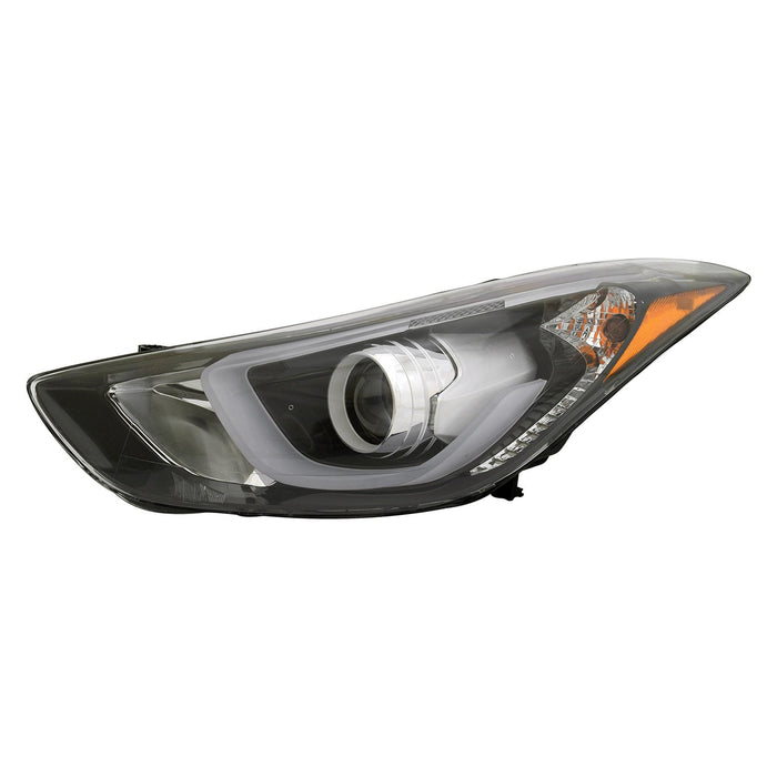 2013-2016 Hyundai Elantra/Elantra Coupe Driver Side Headlight Assembly Korea Built W/Led Position Lamp Composite - HY2502188-Partify-Painted-Replacement-Body-Parts