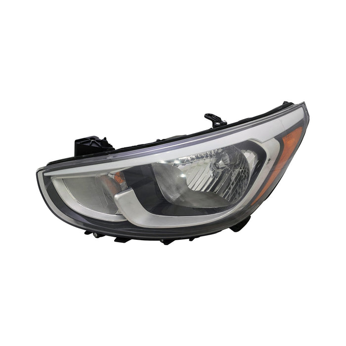 2015-2017 Hyundai Accent Driver Side Headlight Assembly Composite - HY2502192-Partify-Painted-Replacement-Body-Parts