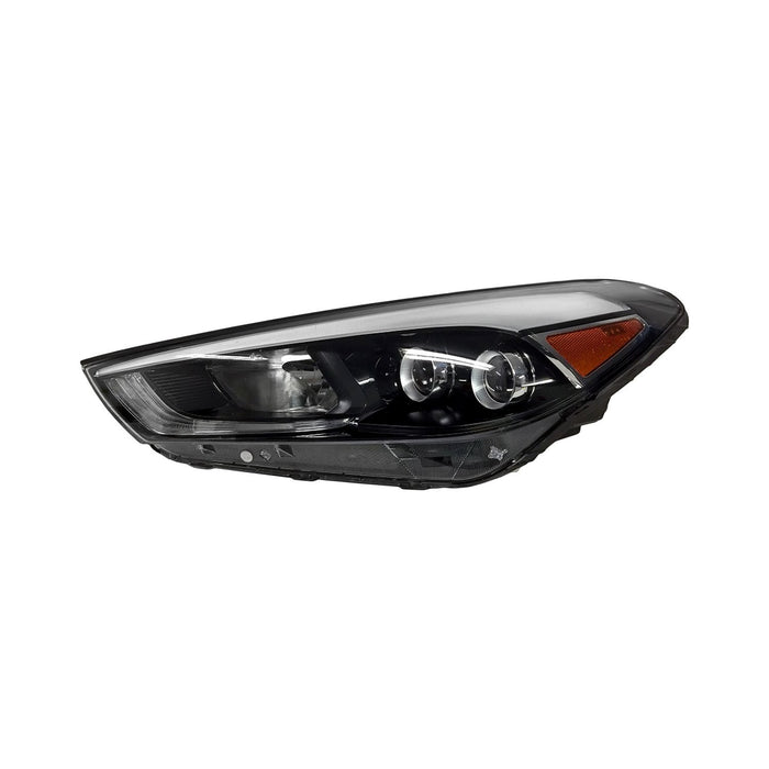 2016-2018 Hyundai Tucson Driver Side Headlight Assembly Halogen W/Led Position Lamp Composite - HY2502200-Partify-Painted-Replacement-Body-Parts
