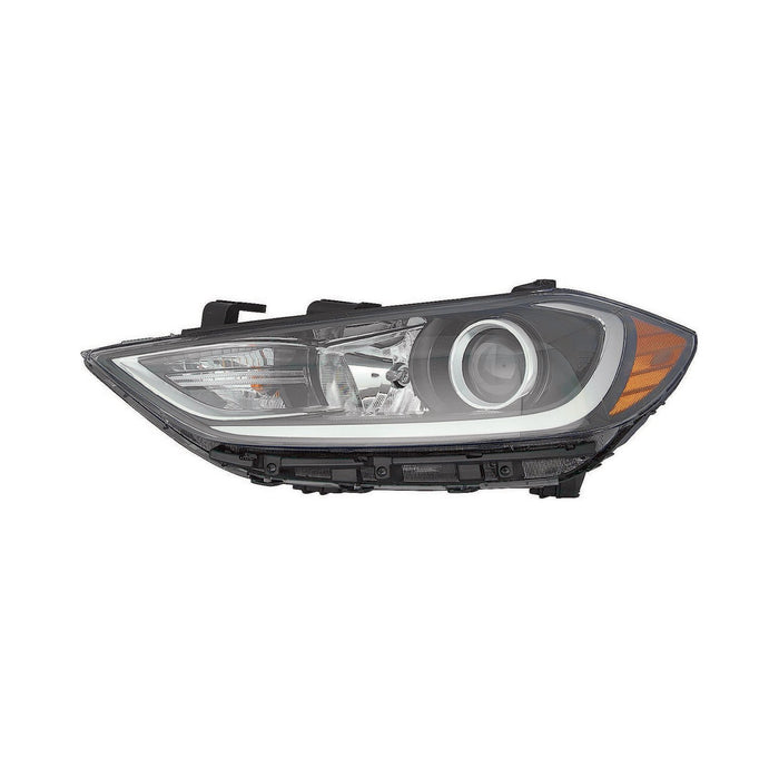 2017-2018 Hyundai Elantra Driver Side Headlight Assembly Halogen Korea Built W/O Drl Composite - HY2502203-Partify-Painted-Replacement-Body-Parts