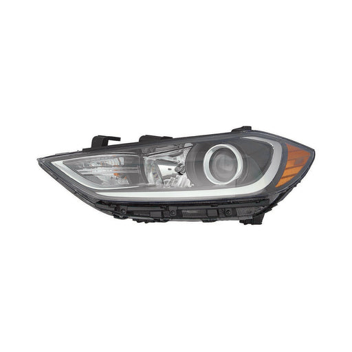 2017-2018 Hyundai Elantra Driver Side Headlight Assembly Halogen Korea Built W/Drl Composite - HY2502204-Partify-Painted-Replacement-Body-Parts