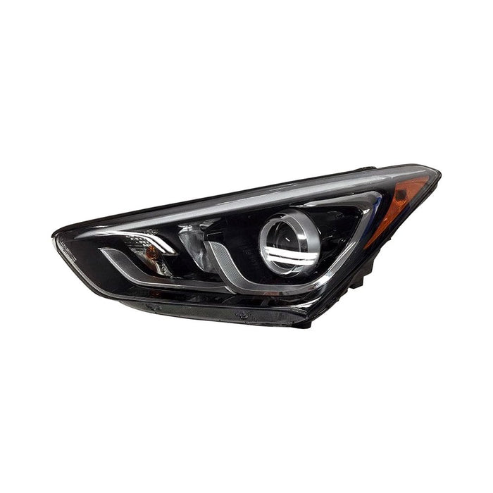 2017-2018 Hyundai Santa Fe Sport Driver Side Headlight Assembly Hid W/O Adaptive Cornering Composite - HY2502208-Partify-Painted-Replacement-Body-Parts