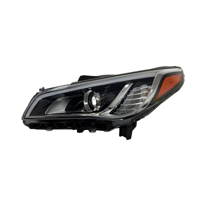 2017 Hyundai Sonata Driver Side Headlight Assembly Hid Korea Built Composite - HY2502214-Partify-Painted-Replacement-Body-Parts