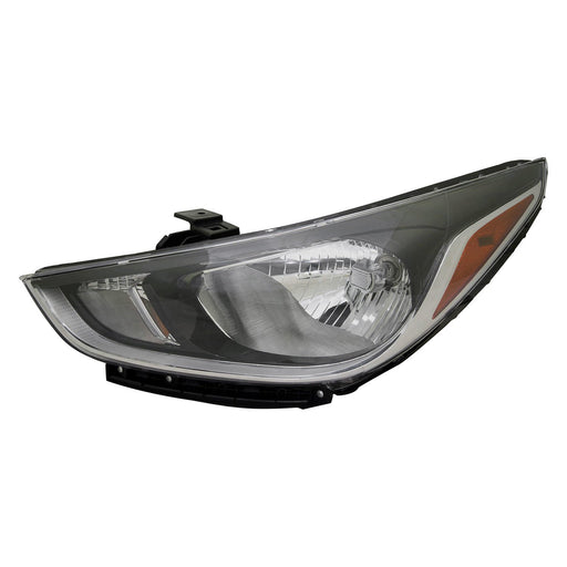2018-2022 Hyundai Accent L/LE Driver Side Headlight Assembly Halogen Standard Type Composite Hatchback/Sedan - HY2502218-Partify-Painted-Replacement-Body-Parts