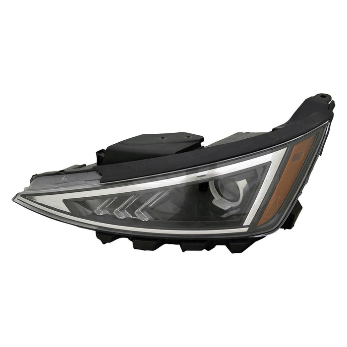2019-2020 Hyundai Elantra Driver Side Headlight Assembly Usa Built W/O Led Daytime Running Lamps Composite - HY2502233-Partify-Painted-Replacement-Body-Parts