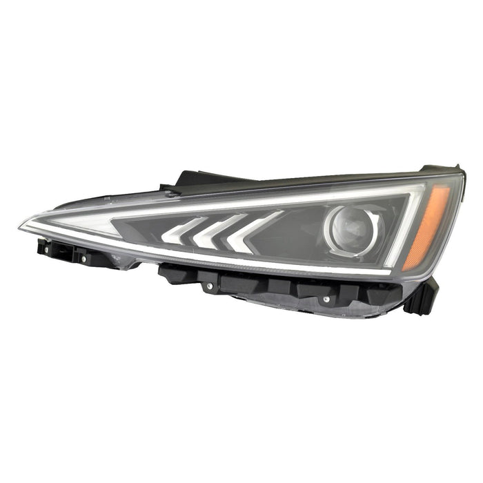 2019-2020 Hyundai Elantra Driver Side Headlight Assembly Halogen W/Led Daytime Running Lamps Composite - HY2502240-Partify-Painted-Replacement-Body-Parts