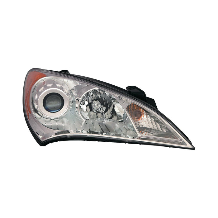 2010-2012 Hyundai Genesis Coupe Passenger Side Headlight Assembly Halogen Composite - HY2503154-Partify-Painted-Replacement-Body-Parts