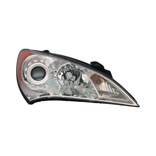 2010-2012 Hyundai Genesis Coupe Passenger Side Headlight Assembly Halogen Composite - HY2503154-Partify-Painted-Replacement-Body-Parts