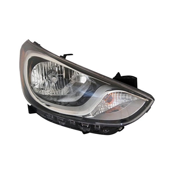 2012-2014 Hyundai Accent Passenger Side Headlight Assembly Std Type Composite Hatchback/Sedan - HY2503163-Partify-Painted-Replacement-Body-Parts