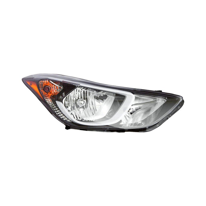 2014-2016 Hyundai Elantra Passenger Side Headlight Assembly Usa Built W/O Led Position Lamp Composite - HY2503187-Partify-Painted-Replacement-Body-Parts