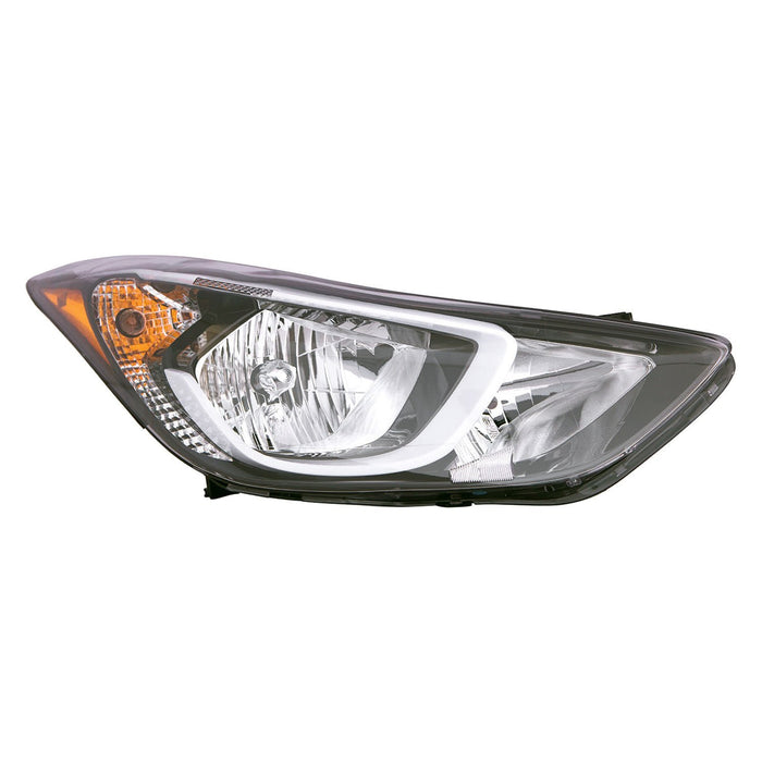 2014-2016 Hyundai Elantra Passenger Side Headlight Assembly Korea Built W/O Led Position Lamp Composite - HY2503189-Partify-Painted-Replacement-Body-Parts